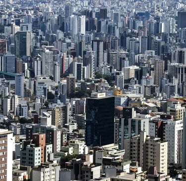 Imagem aérea e panorâmica de Belo Horizonte