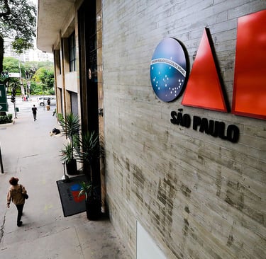 Fachada do prédio da seccional em São Paulo (SP) da Ordem dos Advogados do Brasil