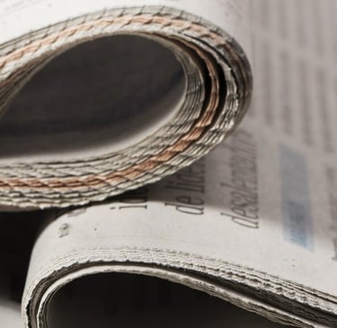 Imagem de jornal impresso