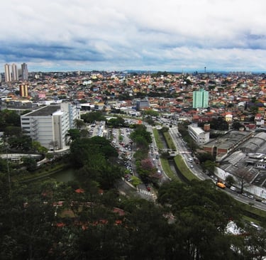 Vista aérea da cidade de Osasco