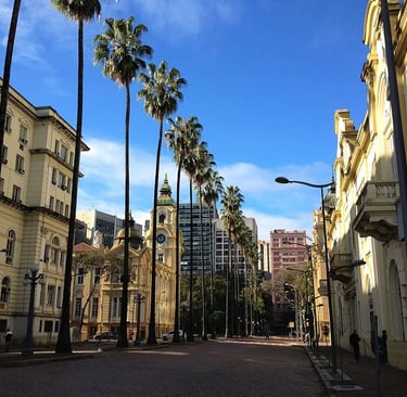 Imediações da Praça da Matriz em Porto Alegre