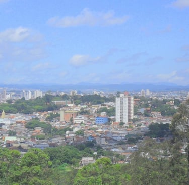 Vista da cidade de Poá (SP), no Alto do Tietê