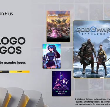 Banner Oficial do Catálogo de Jogos PS Plus Janeiro.