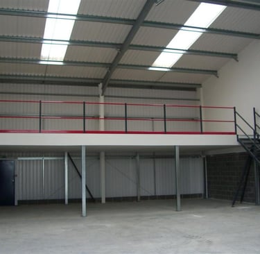 mezanino com estrutura metalica