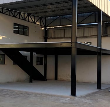 mezanino com estrutura metalicas