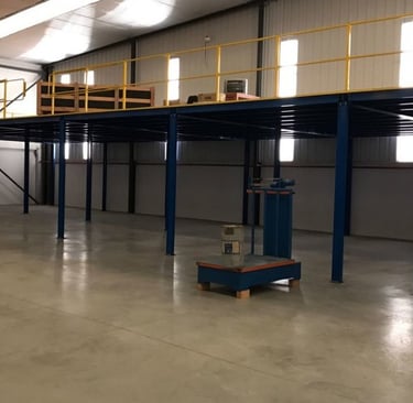 mezanino com estrutura metalica
