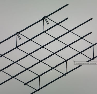 Armações de ferro para construção. Armações de ferro A500. Armações para construção estandardizadas.