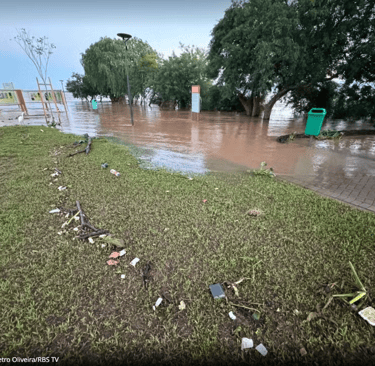 Nível do Guaíba fica abaixo de 5 metros pela 1ª vez desde sábado; Porto Alegre segue inundada