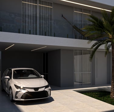 3D Arquitetônico renderizado Fonte: Nicole Martins Arquitetura