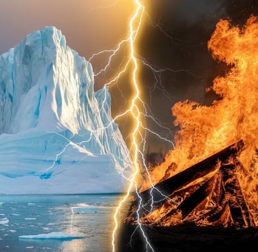 Combat entre feu et la glace en rapport avec le mal de dos