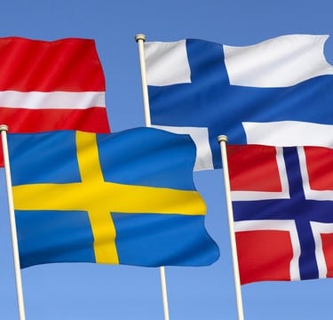 flags of scandinavian countries