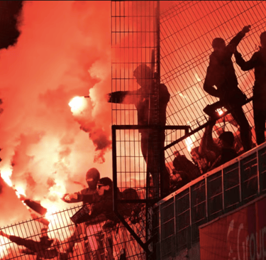 Les supporters rennais lors du match à Auxerre début-novembre.