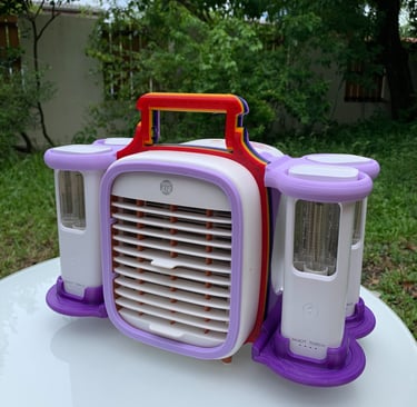 QT3 with 4x Nukit Torch, Holder with Rainbow option