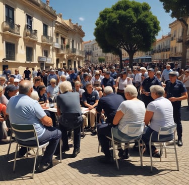 Smiling participants sharing ideas during a group activity focused on digital safety.