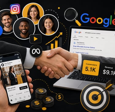 Google Ads and Meta Ads strategies working together to drive cross-platform business growth