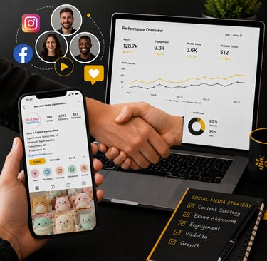 Social media marketing and online visibility strategies that build engagement and customer trust