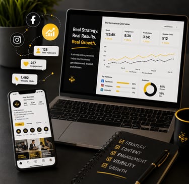 Contact The Buzz for social media marketing and online visibility strategies that drive local growth