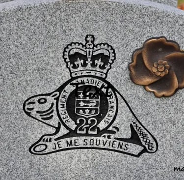 Cimetière militaire du Royal 22e Régiment.