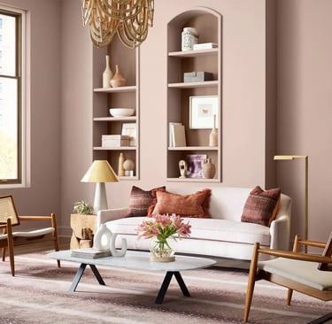pink maine interior painting