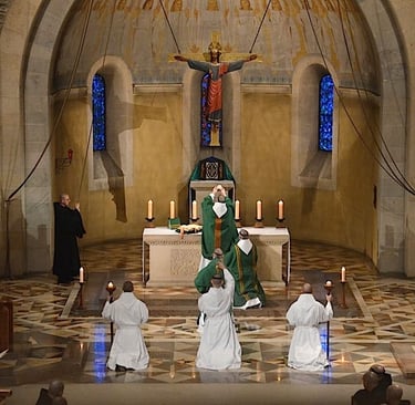 Mass at Barroux Abbey (France)