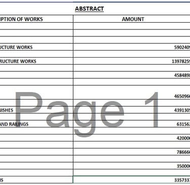 Construction Estimator, Material Takeoffs