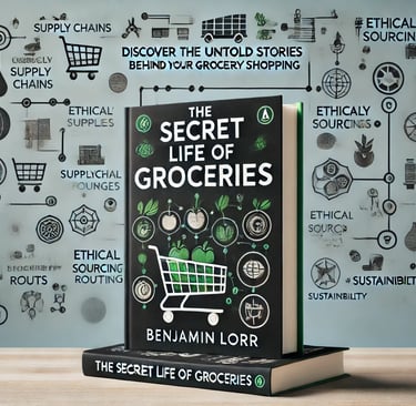 a book cover of the secret life of a groceries