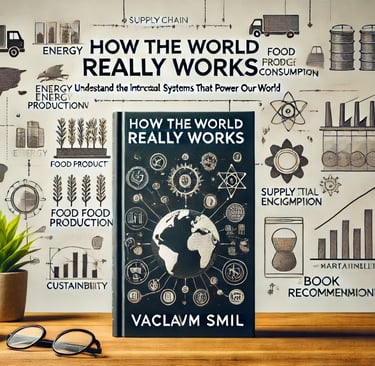 a book cover with a map of the world