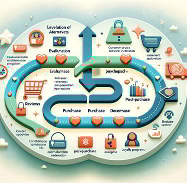 A visual of a customer journey