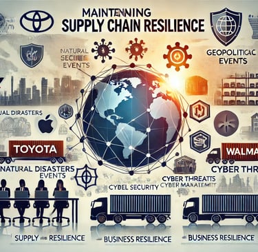 a business presentation of supply chain of goods and services