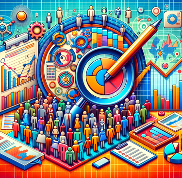 Various marketing research symbols