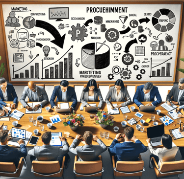 a group of business people sitting around a table