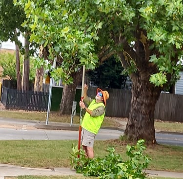 Andrew working hard at HOME in Queanbeyan