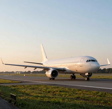aerial photography of airliner