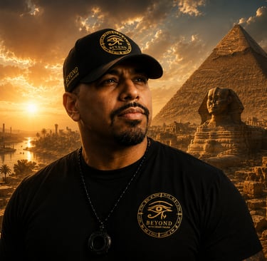 Cesar Pagan investigating ancient civilizations, Egypt, megalithic structures, and lost history.