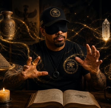 Cesar Pagan demonstrating mindsight training and human intuitive perception while blindfolded.