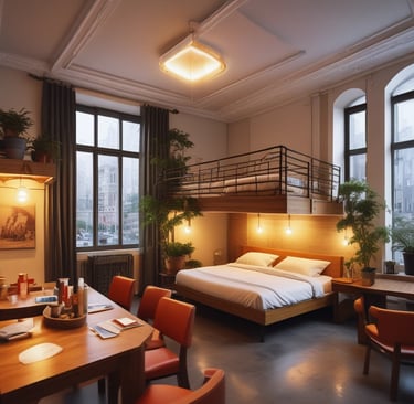 A person is holding a smartphone in their hands, navigating an online library or e-book application with blurred bookshelves in the background, giving a sense of depth and focus on the technology.