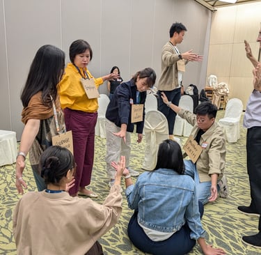 Social presencing theatre 4D mapping Sculpture 2