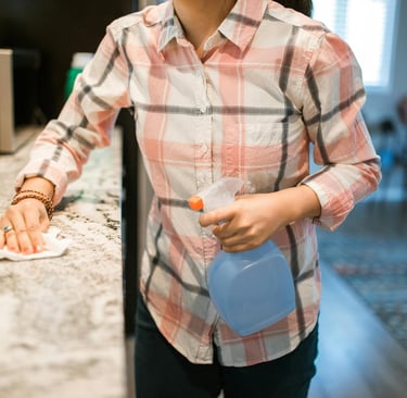 Kitchen Deep Cleaning - Countertops