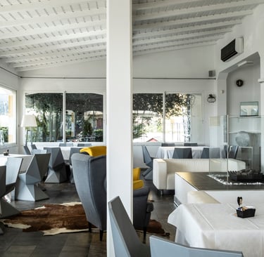Interno del Ristorante LUV, Fiumaretta con Mauro Ricciardi