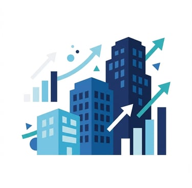 "Chart showing EBITDA multiple ranges for different sized home health agencies, from 3x-6x for small
