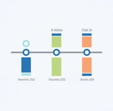 Timeline showing key dates for the proposed rule implementation and industry response deadlines