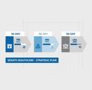 Home health 90 day action plan timeline.