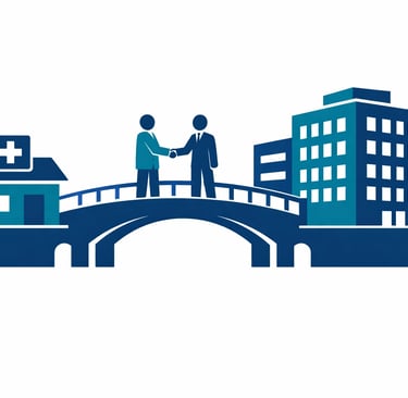 A simplified infographic showing a magnifying glass over a document labeled LOI, highlighting terms 
