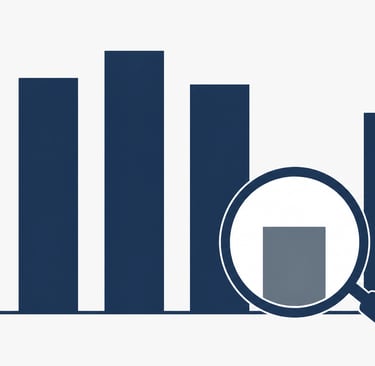 A professional bar chart illustration showing a significant dip in value representing a valuation ha