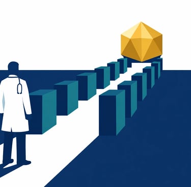 A clear, high-contrast infographic showing the transition timeline from the HIS system to the HOPE t