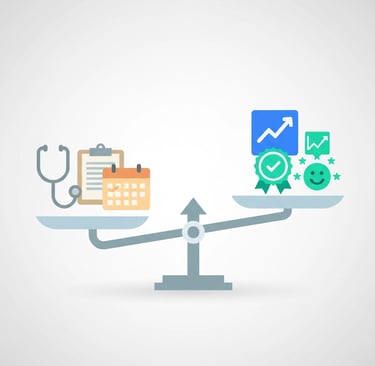 Value-based care model diagram showing quality metrics leading to bonus payments