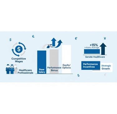 Healthcare worker compensation chart showing competitive salary ranges for home health positions