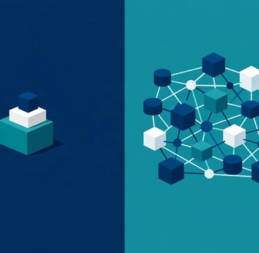 A comparison table or graphic showing the differences between add-on and platform healthcare agencie