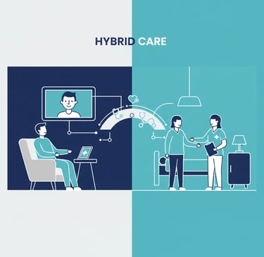 Healthcare technology dashboard displaying patient vital signs and remote monitoring data