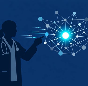 A digital dashboard mockup displaying key hospice performance metrics like SSVI scores and patient s